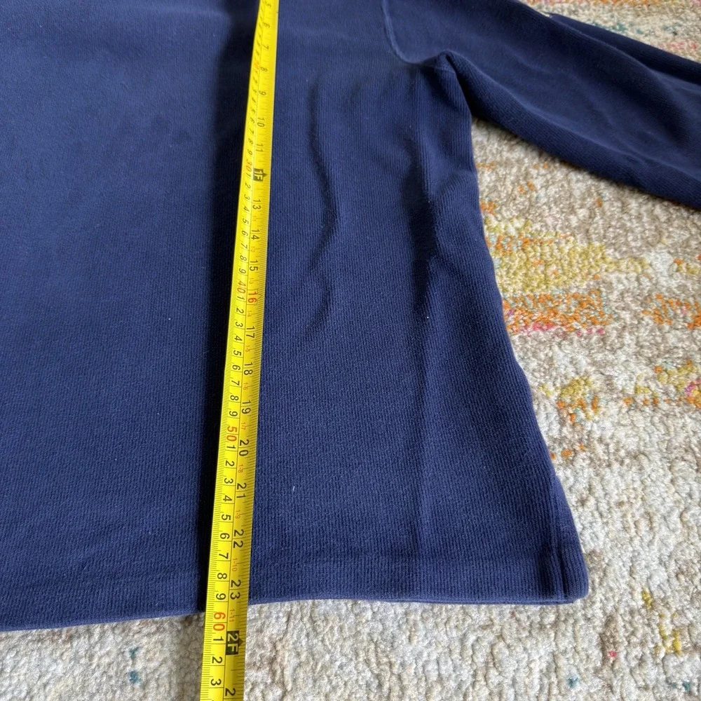 Vintage Polo Ralph Lauren Pitt Panthers 1/4 Zip Pullover Medium Navy Blue